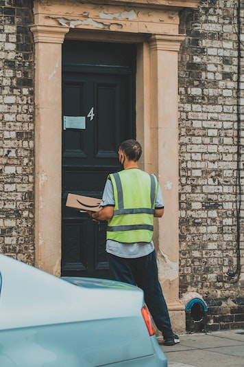 amazon delivery at black door