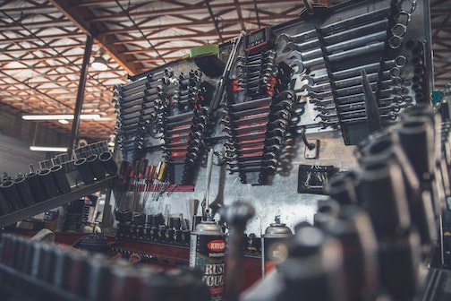toolbox for auto repair open