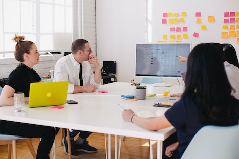 employees in meeting