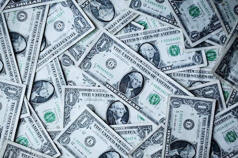 money on table