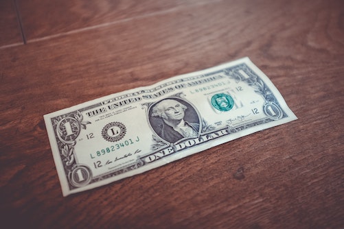 USD money on table