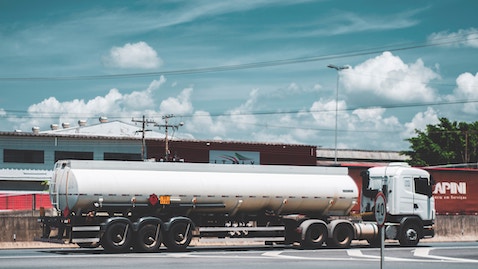 trucker at stop