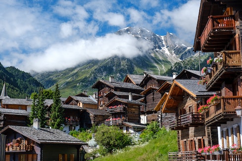 swiss alpine village