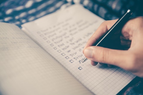 person with checklist