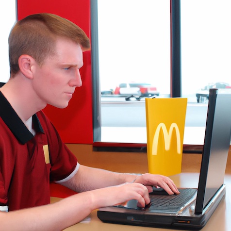 mcdonalds employee accessing pay stub online