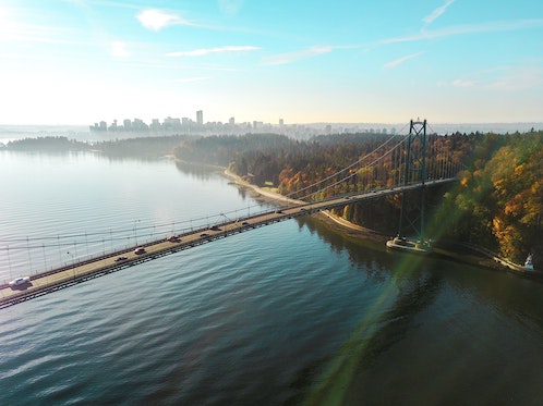 Lions Gate bridge vancouver daytime