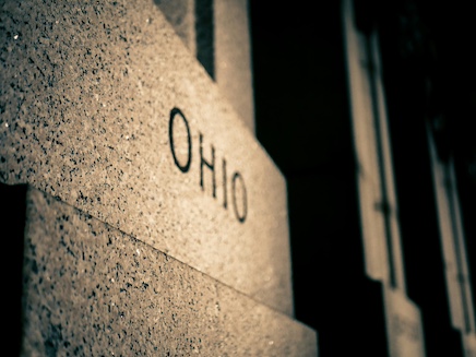 ohio engraved on wall
