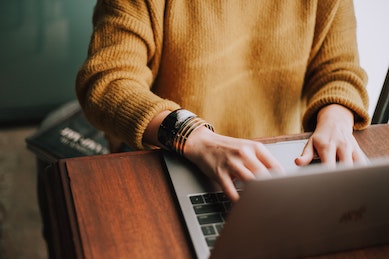 wholefoods employee accessing workday on laptop