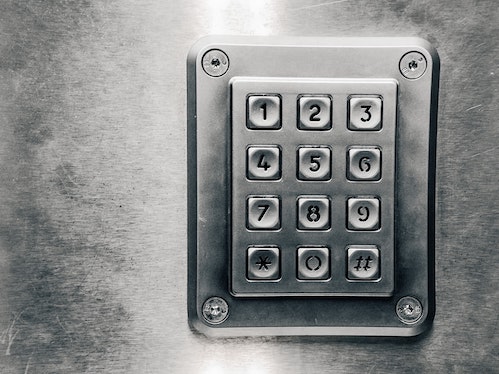 metal security keypad